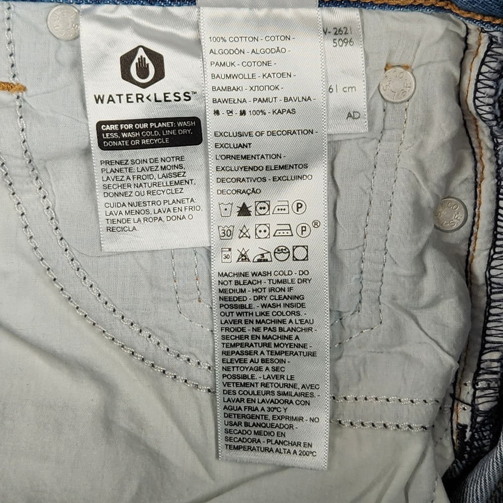 Levis Wedgie Jeans Womens 24 Blue Distressed High Rise Button Fly 22861-0107 NEW - Picture 7 of 13